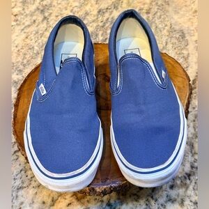 Vans Classic Off The Wall Blue Canvas Sneakers | Size US Men 9 / Women 10.5